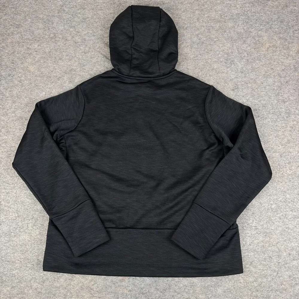 Nike Dri Fit Hoodie Pullover Just Do It Polyester Black Womens Medium M